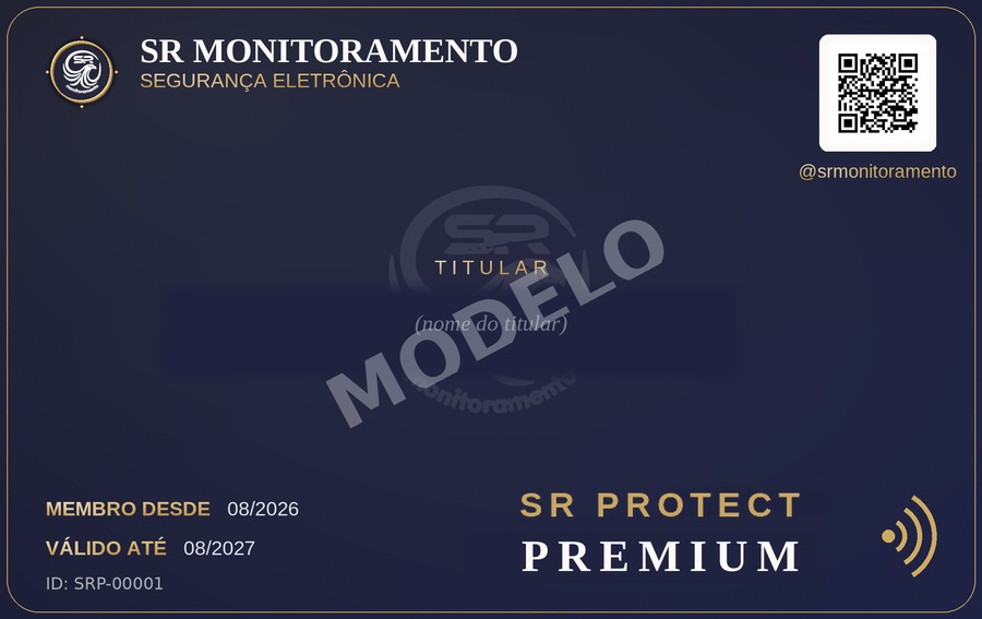Cartão ilustrativo do plano SR Protect Premium